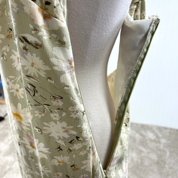 American Eagle Womens Midi Dress Size S Fairy Garden Cottagecore Floral Dainty - Picture 6 of 11